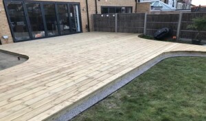 Softwood Decking with Curve East London Softwood Decking with Curve East London