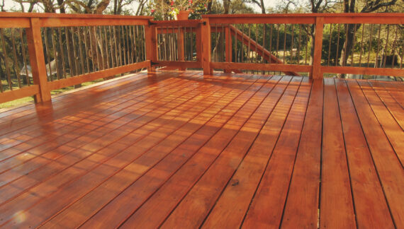 Garden decking with gate East London