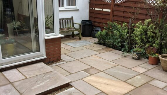 Indian Sandstone Paving, East London