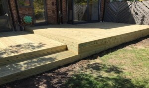 Decking with steps East London Decking with steps East London