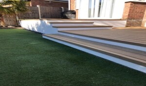 Composite decking with render Chigwell Composite decking with render Chigwell